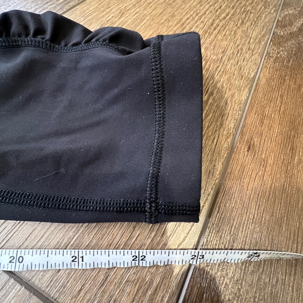 Lululemon Speed Crops Black Sz 6 W6HAYS Drawstring 23" Inseam High Waist Running - Picture 10 of 12
